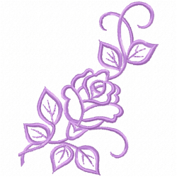 Flowers And Tree Embroidery Design 10